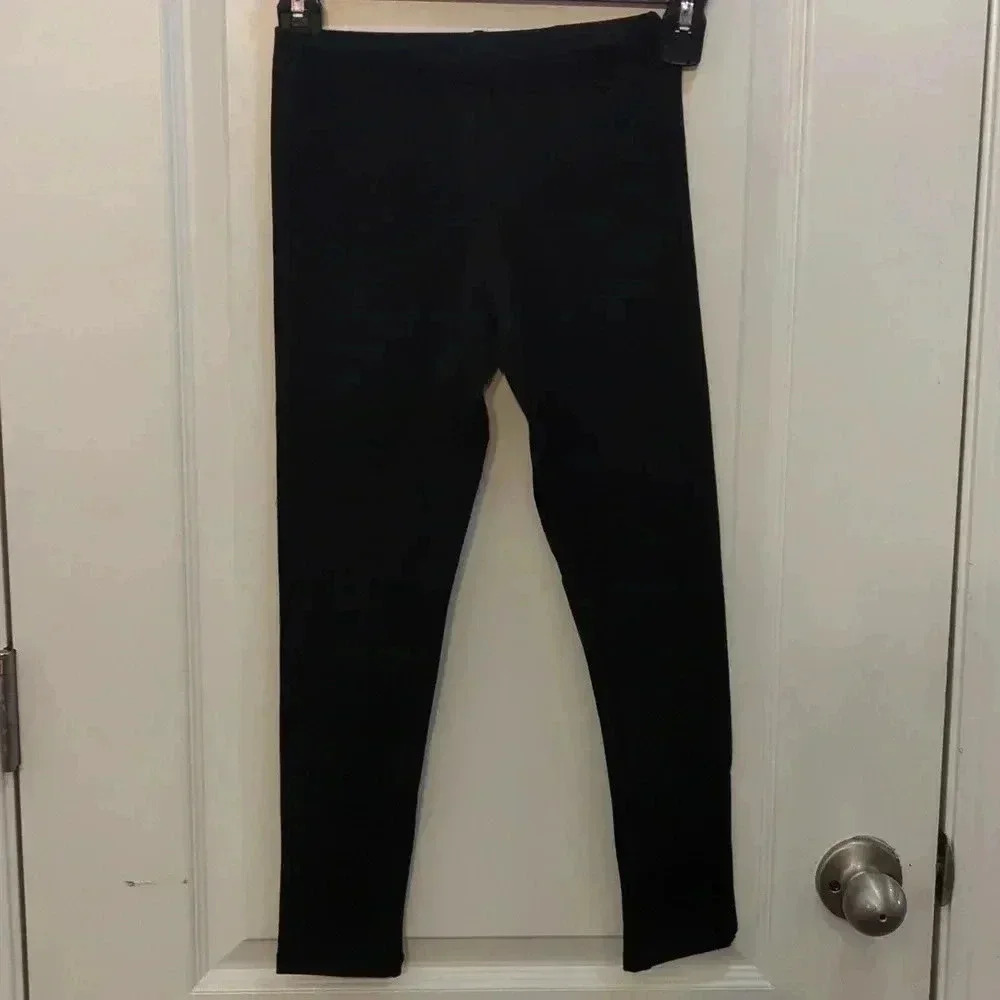 The children's place girls black leggings size medium 7/8